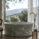 natural stone tub in Verde Rosato Imperiale - Image 4
