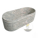freestanding tub stone in Verde Rosato Imperiale - Image 4