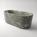 freestanding bathtub stone in Verde Rosato Imperiale - Image 1