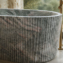 freestanding bathtub stone in Verde Rosato Imperiale - Image 3