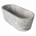 freestanding bathtub stone in Verde Rosato Imperiale - Image 5