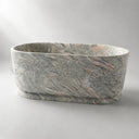 Green marble bathtub in Verde Rosato Imperiale - Image 1