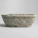 luxury marble bathtub in Verde Rosato Imperiale - Image 1