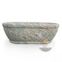 luxury marble bathtub in Verde Rosato Imperiale - Image 10