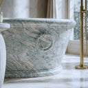 luxury marble bathtub in Verde Rosato Imperiale - Image 3