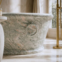 luxury marble bathtub in Verde Rosato Imperiale - Image 9