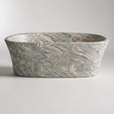 solid stone tub in Verde Rosato Imperiale - Image 1