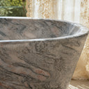 solid stone tub in Verde Rosato Imperiale - Image 3