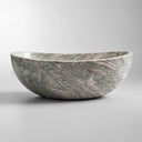 solid marble tub in Verde Rosato Imperiale - Image 1