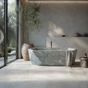 stone bathtub for sale in Verde Rosato Imperiale - Image 4