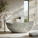marble bathtub for sale in Verde Rosato Imperiale - Image 2