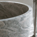 marble soking tub in Verde Rosato Imperiale - Image 3