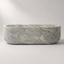 marble bathtub customization in Verde Rosato Imperiale - Image 1