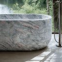 marble bathtub customization in Verde Rosato Imperiale - Image 3