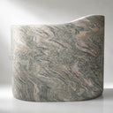 custom marble bathtub in Verde Rosato Imperiale - Image 1