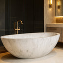 White Carrara Marble Bath