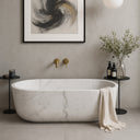 Custom Carrara White Marble Tub
