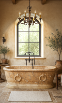 Custom Travertine Bath Beige Travertine