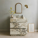 Luxury Marble Vanity with Drawer and Sink - Italy Bulgary