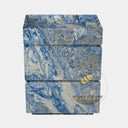 Light Blue Marble Vanity Unit 35.34"Tall