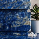 Dark Blue Marble Vanity Unit 35.34" Tall