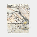 Italian Valgri White Marble Vanity Unit 35.34" Tall