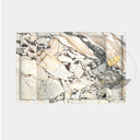 Italian Valgri White Marble Vanity Unit 35.34" Tall