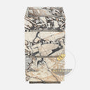 Italian Valgri White Marble Vanity Unit 35.34" Tall