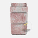 Pink Marble Vanity Unit 35.34" Tall