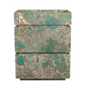 Custom Marble Vanity Unit |Luxury Turquoise Marble 35.34" Tall