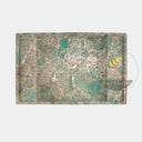 Custom Marble Vanity Unit |Luxury Turquoise Marble 35.34" Tall