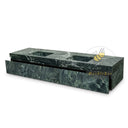 floating bathroom vanity Marble in Verde Alpi - Image 3