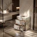 Bathroom Vanity Natural Quartzite in alpinus quartzite - Image 4