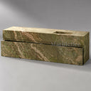 floating bathroom vanity Marble in Yellow Green Marble - Image 1