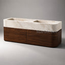floating bathroom vanity Marble in Taj Mahal - Image 1
