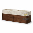 floating bathroom vanity Marble in Taj Mahal - Image 3