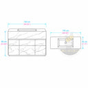 Marble Bathroom Vanity in Clacatta White - Image 11