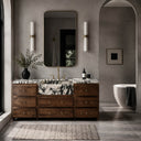 Marble Bathroom Vanity in Calacatta White - Image 6