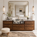 Marble Bathroom Vanity in Calacatta White - Image 2
