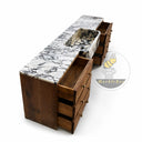Marble Bathroom Vanity in Calacatta White - Image 3