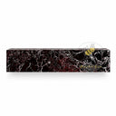 floating bathroom vanity Marble in Rosso Lepanto - Image 7
