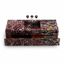 floating bathroom vanity Marble in Rosso Lepanto - Image 5