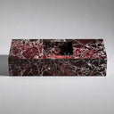 floating bathroom vanity Marble in Rosso Lepanto - Image 1