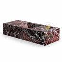 floating bathroom vanity Marble in Rosso Lepanto - Image 3