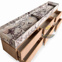 Marble Bathroom Vanity in Calacatta Viola - Image 6