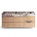 Marble Bathroom Vanity in Calacatta Viola - Image 4