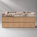 Marble Bathroom Vanity in Calacatta Viola - Image 1