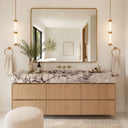 Marble Bathroom Vanity in Calacatta Viola - Image 2