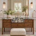 Marble Bathroom Vanity in Calacatta Crema Viola - Image 2