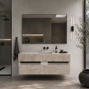 floating bathroom vanity Marble in Taj Mahal - Image 3